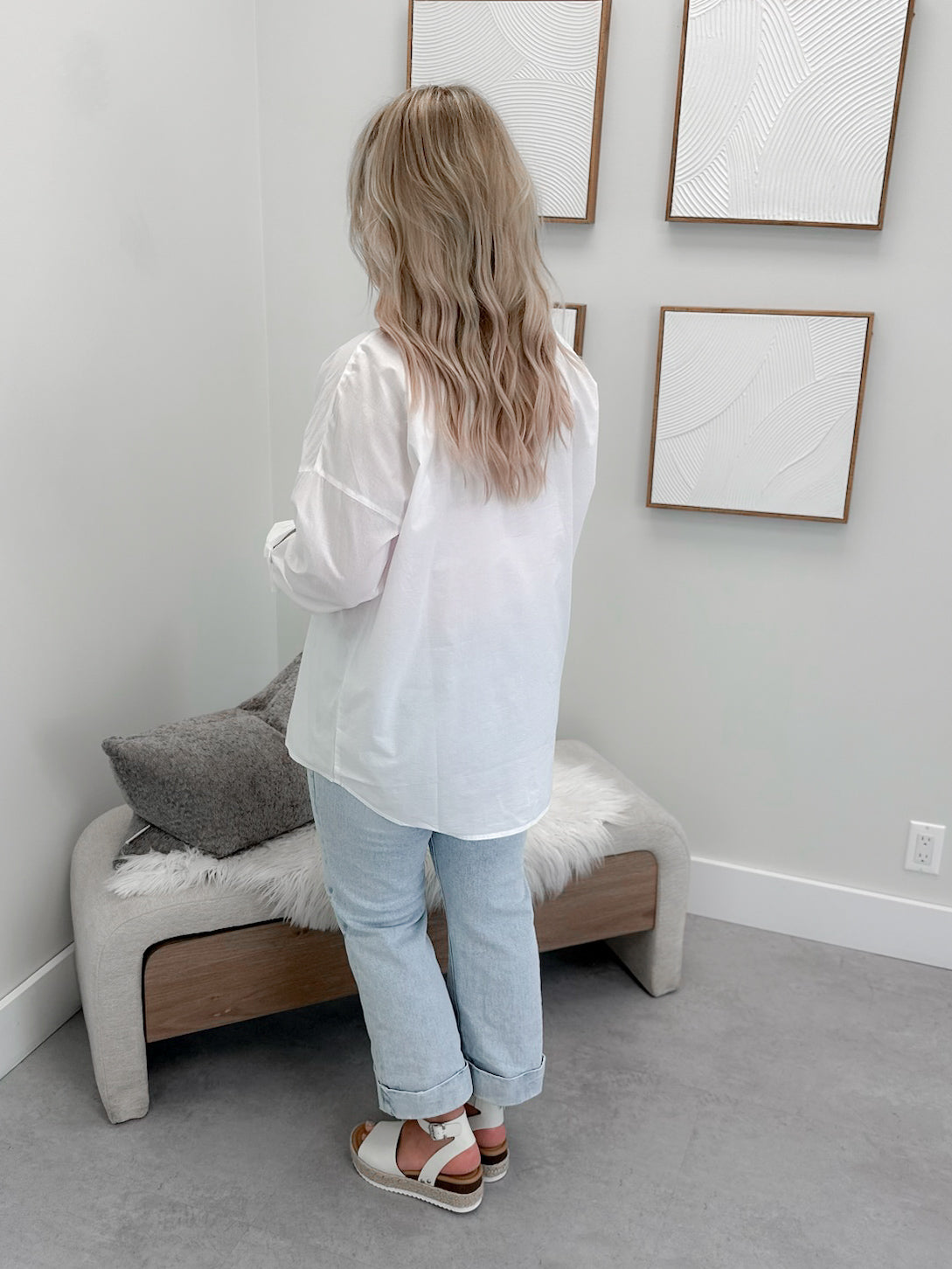 Mack Button Up in Coconut
