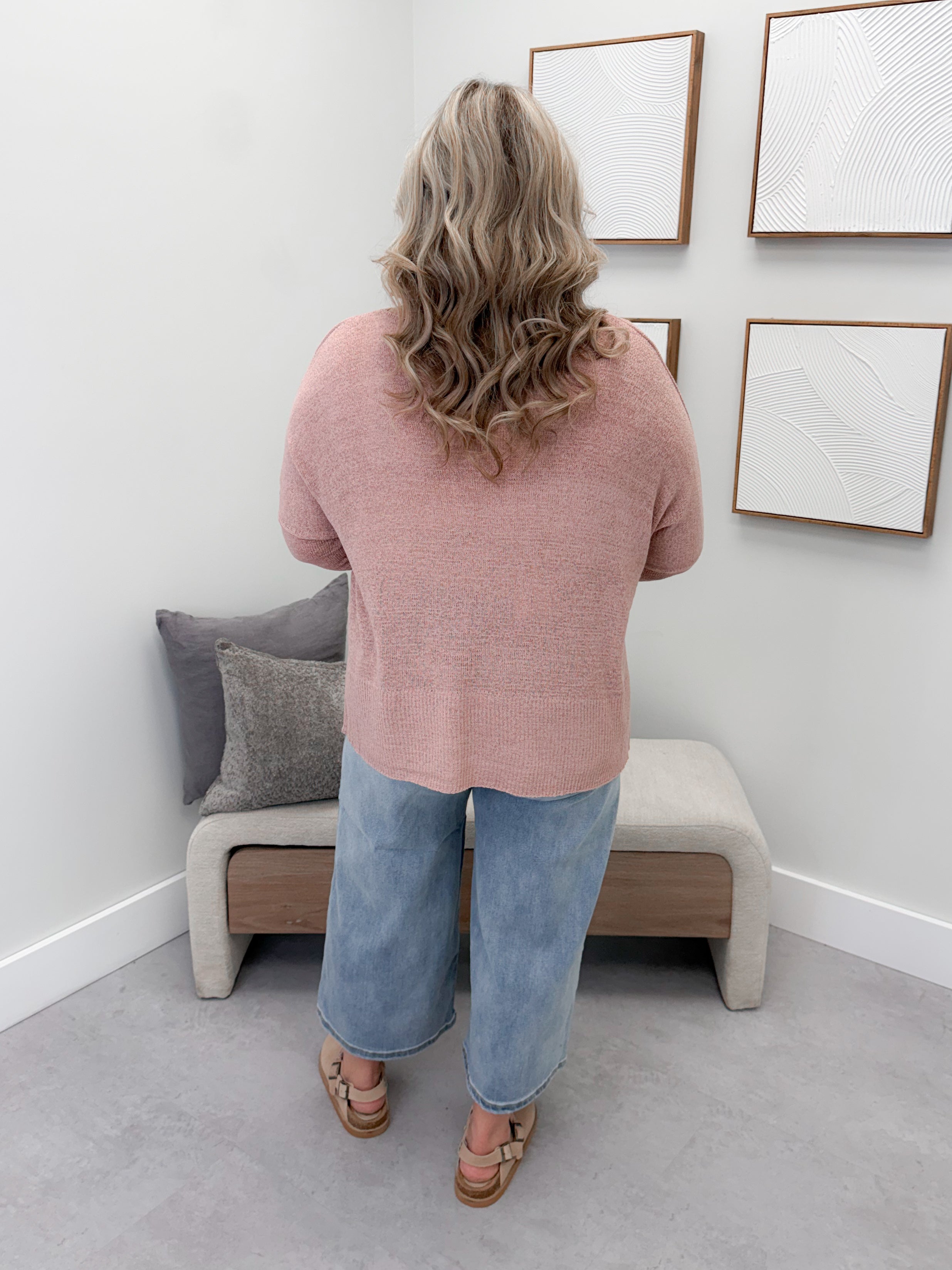 Sheri  Sweater in Mauve