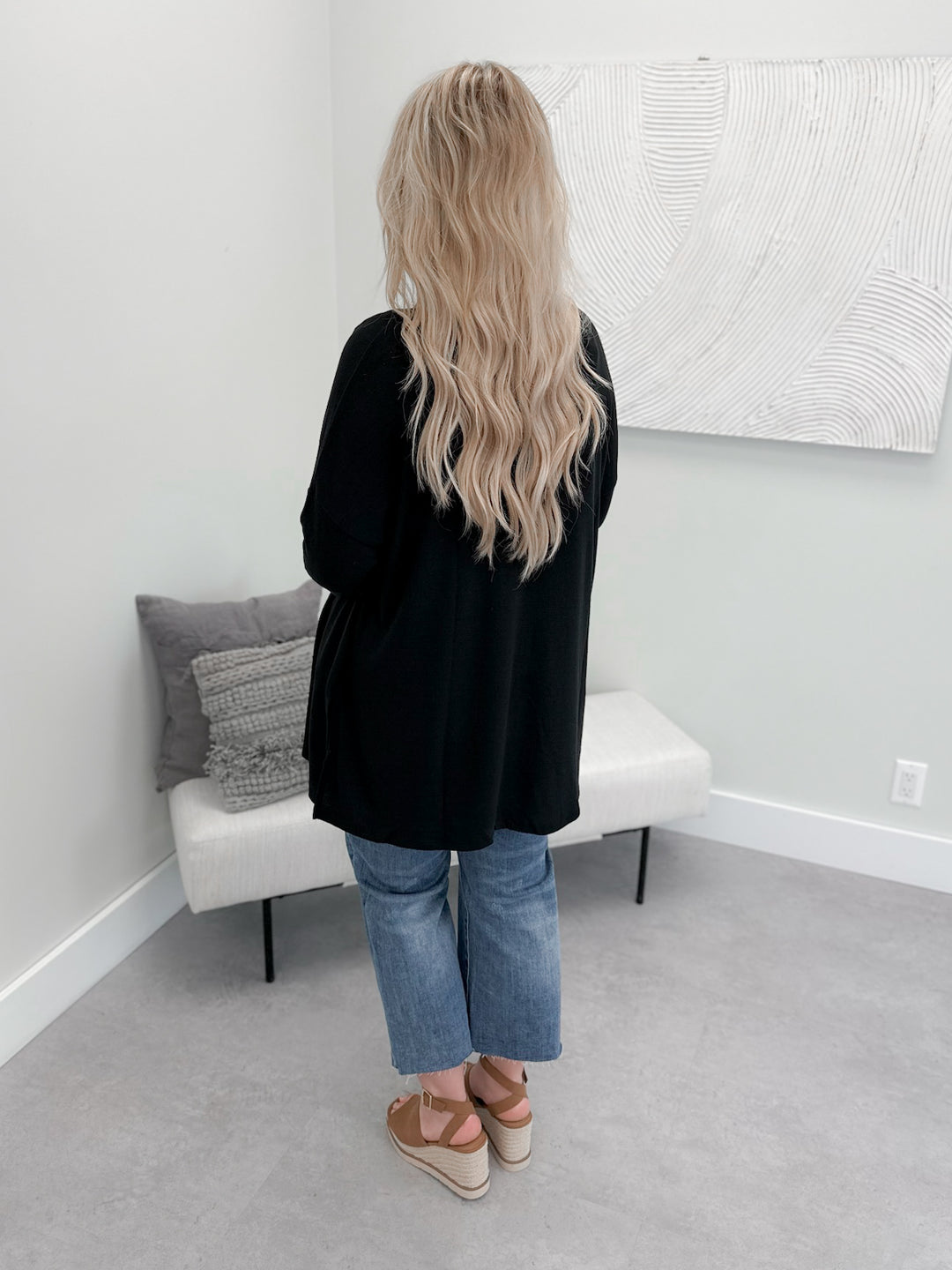 Bolt Cardi in Black
