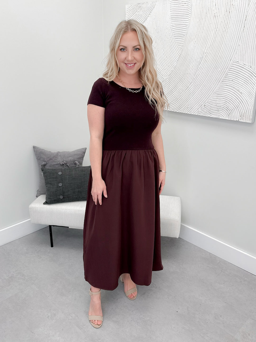 Celeste Dress in Plum