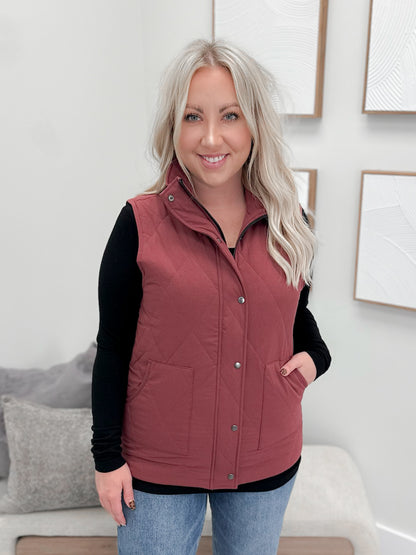 Remy Vest in Burgundy
