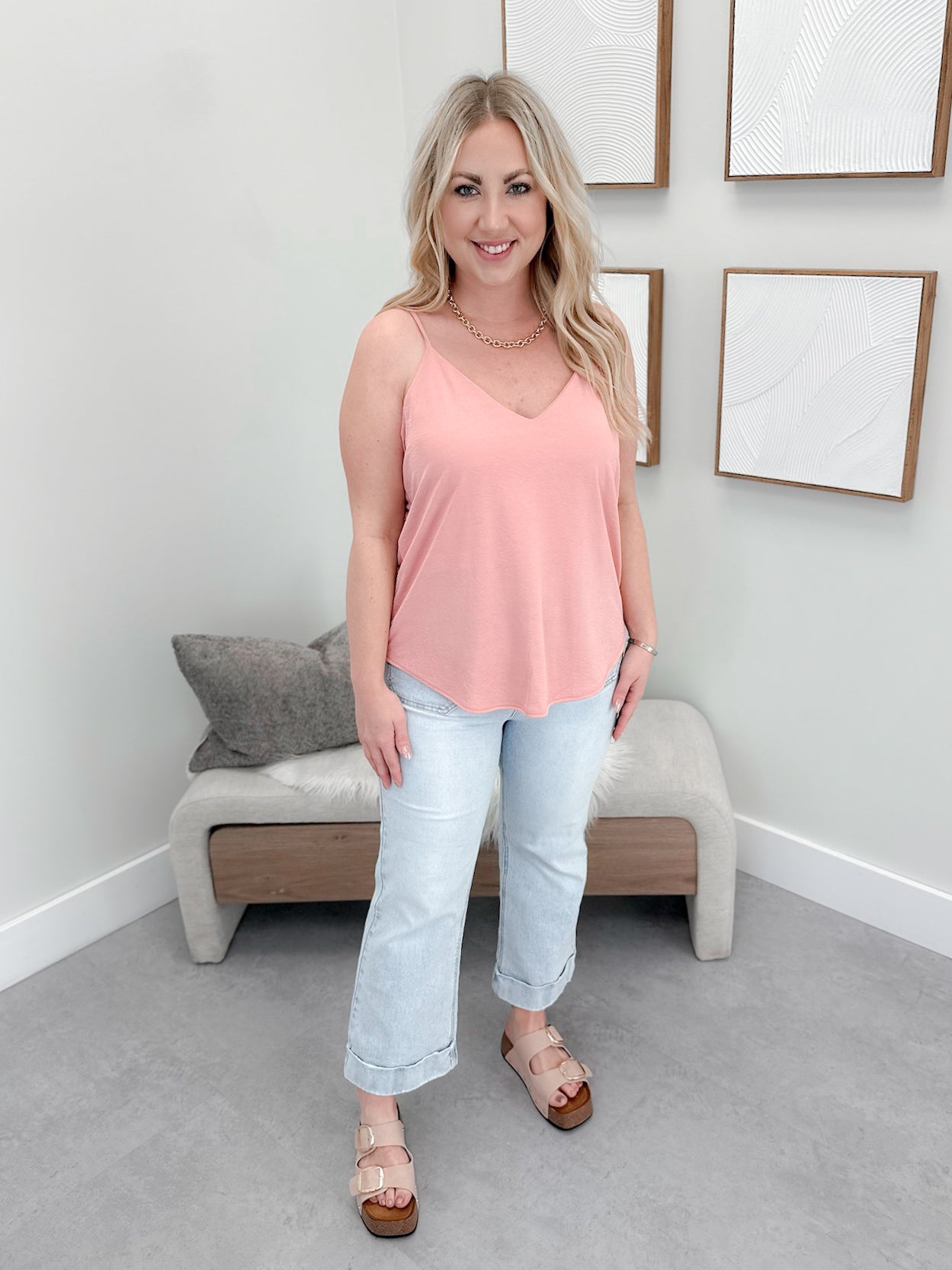 Emerson Tank in Rose