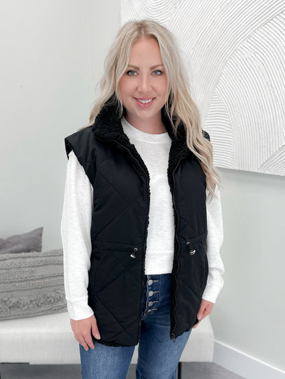 Jaden Vest in Black - Small