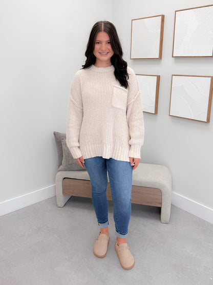 Mitchell Sweater in Ecru