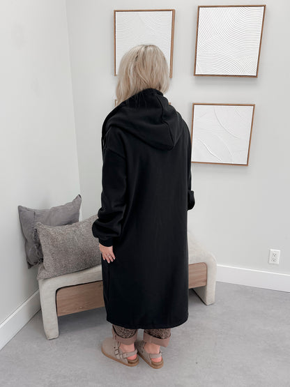 Harmony Hooded Cardigan in Black