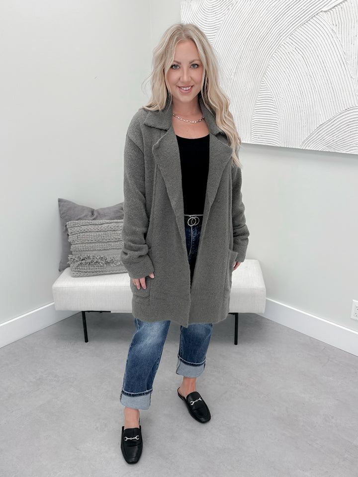 Joss Coatigan in Gunmetal