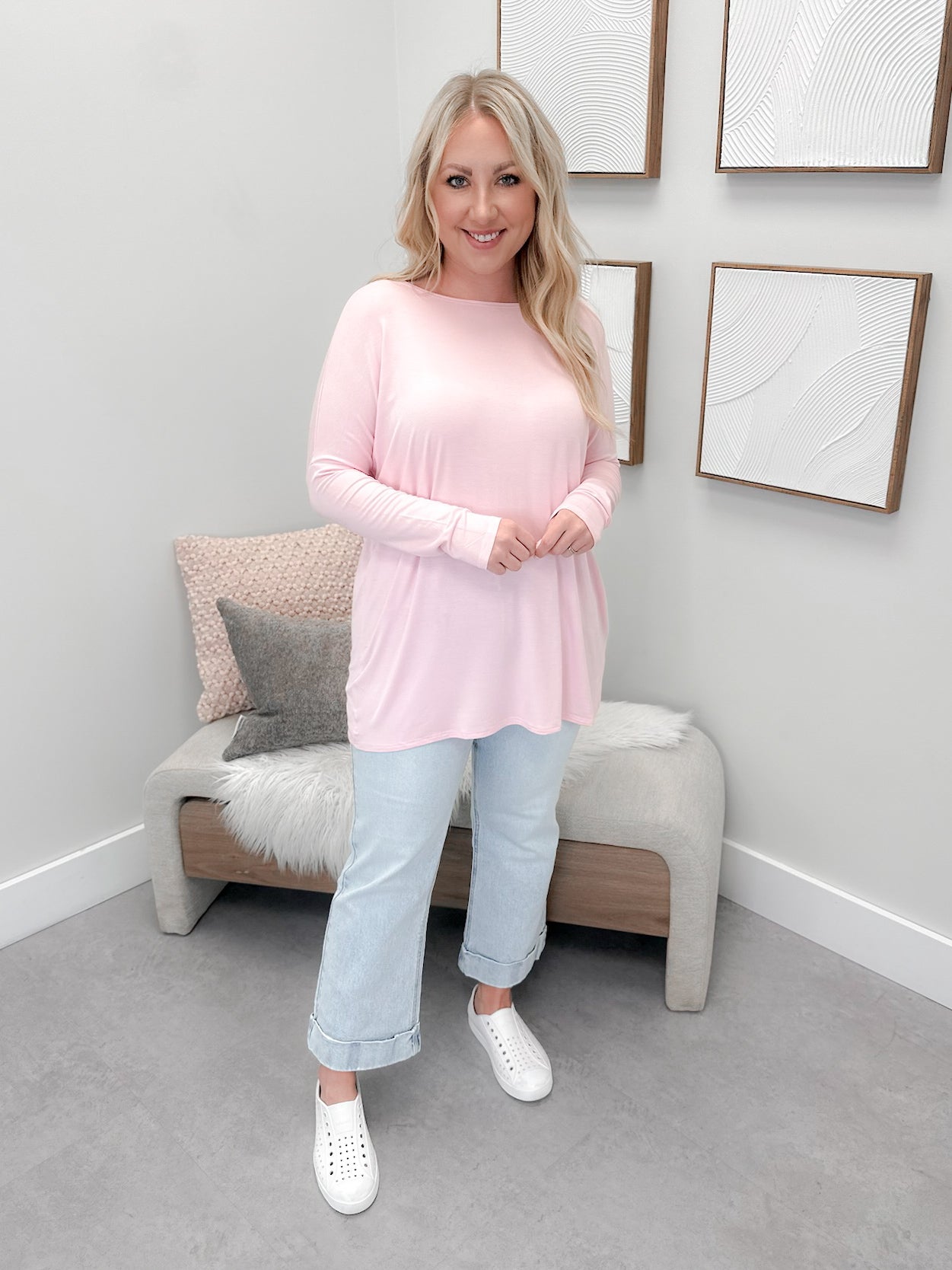 906 Long Sleeve by Twenty Nine The Label in Pink