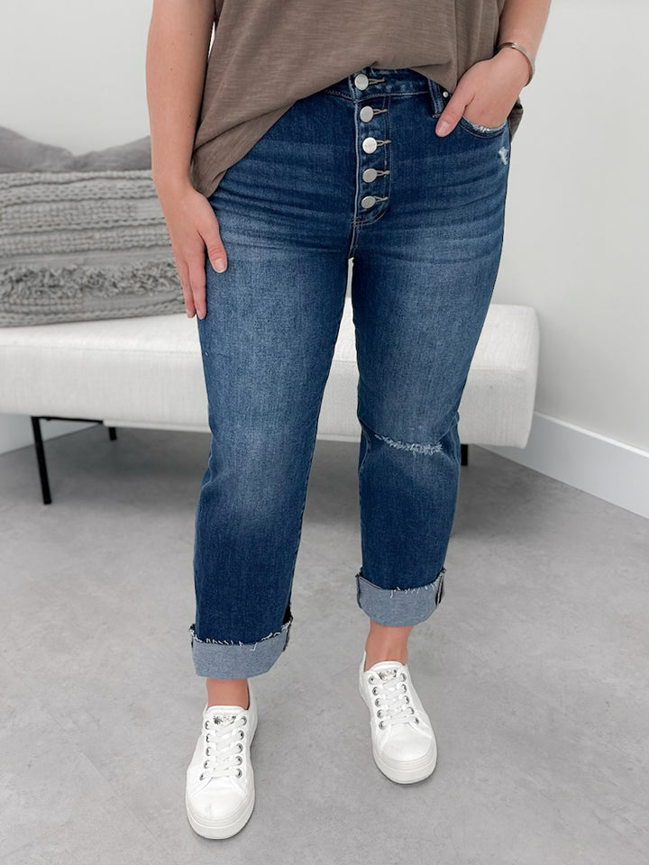 Delta Button Fly Jeans by Risen