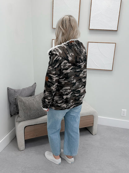 University Full Zip in Camo Lace by Ampersand Ave