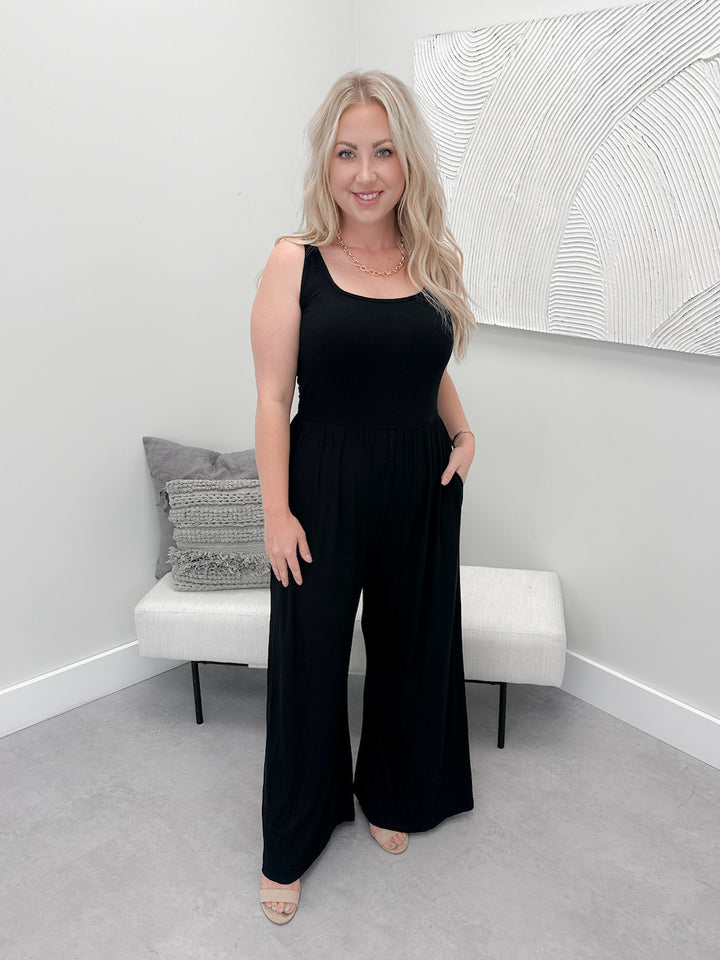 Addie Romper in Black