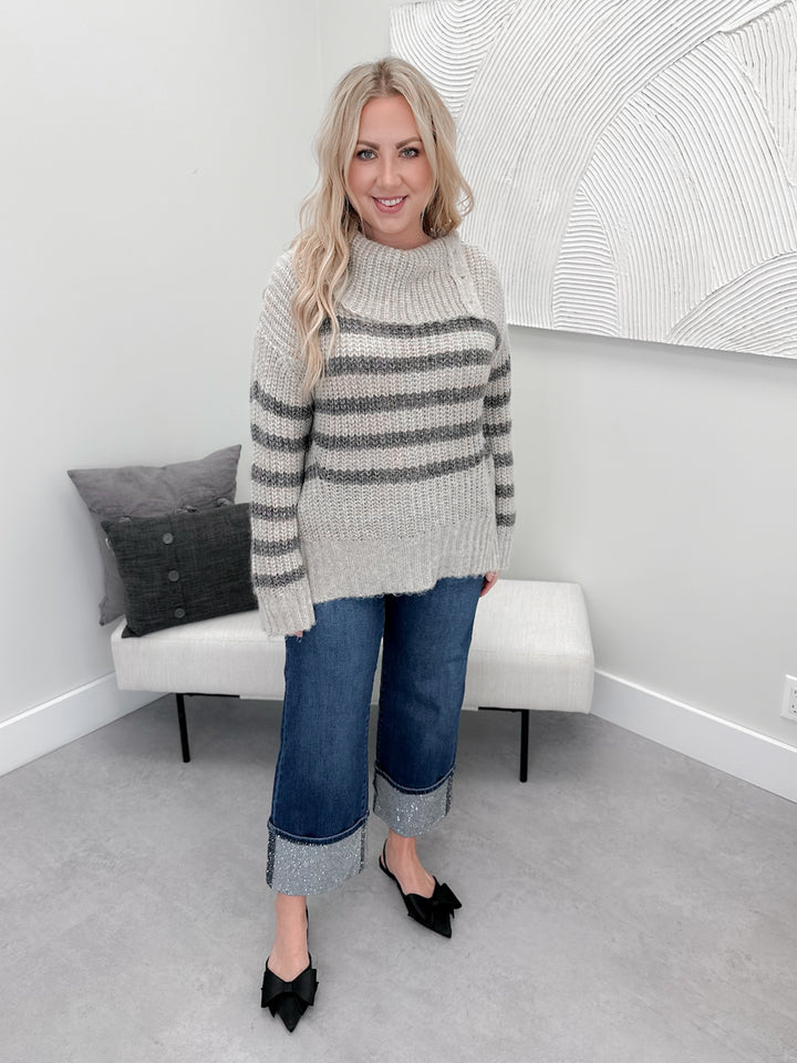 Fireside Sweater in Stone Shimmer