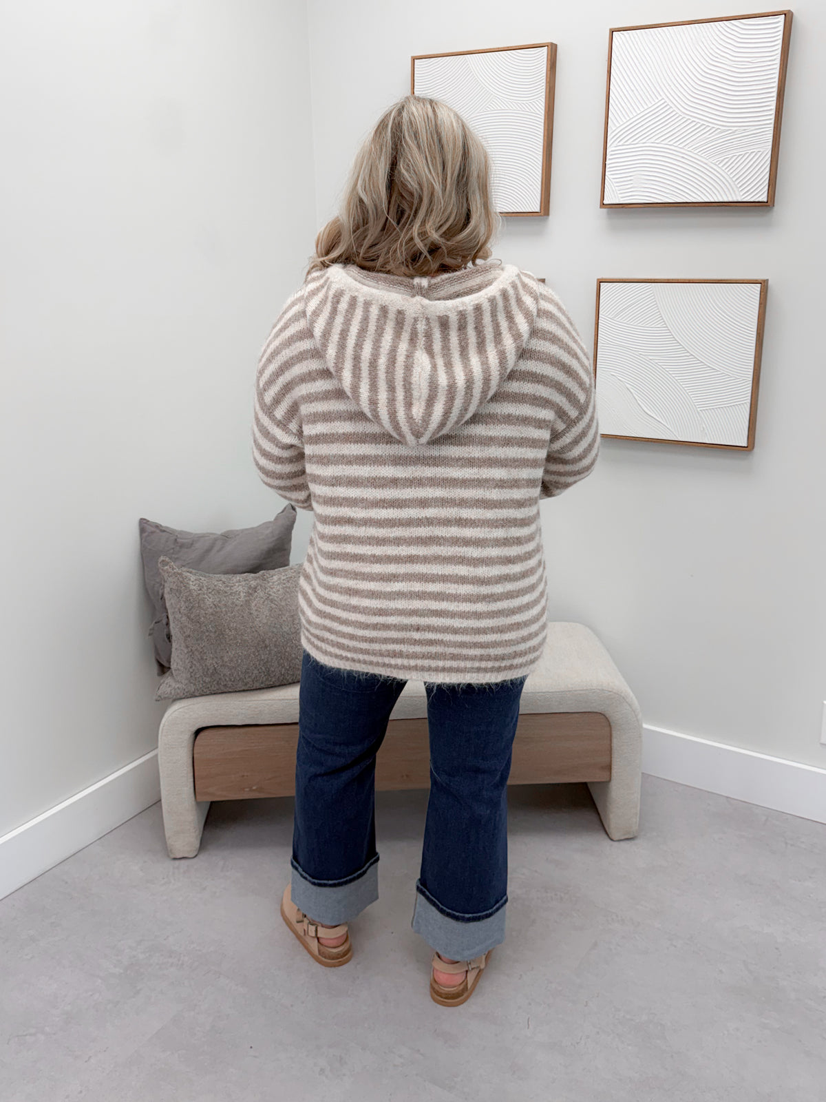 Gavon Cardigan in Almond by Pol