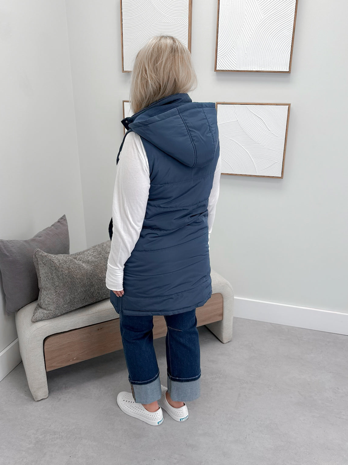 609 Vest in Navy by Twenty Nine The Label