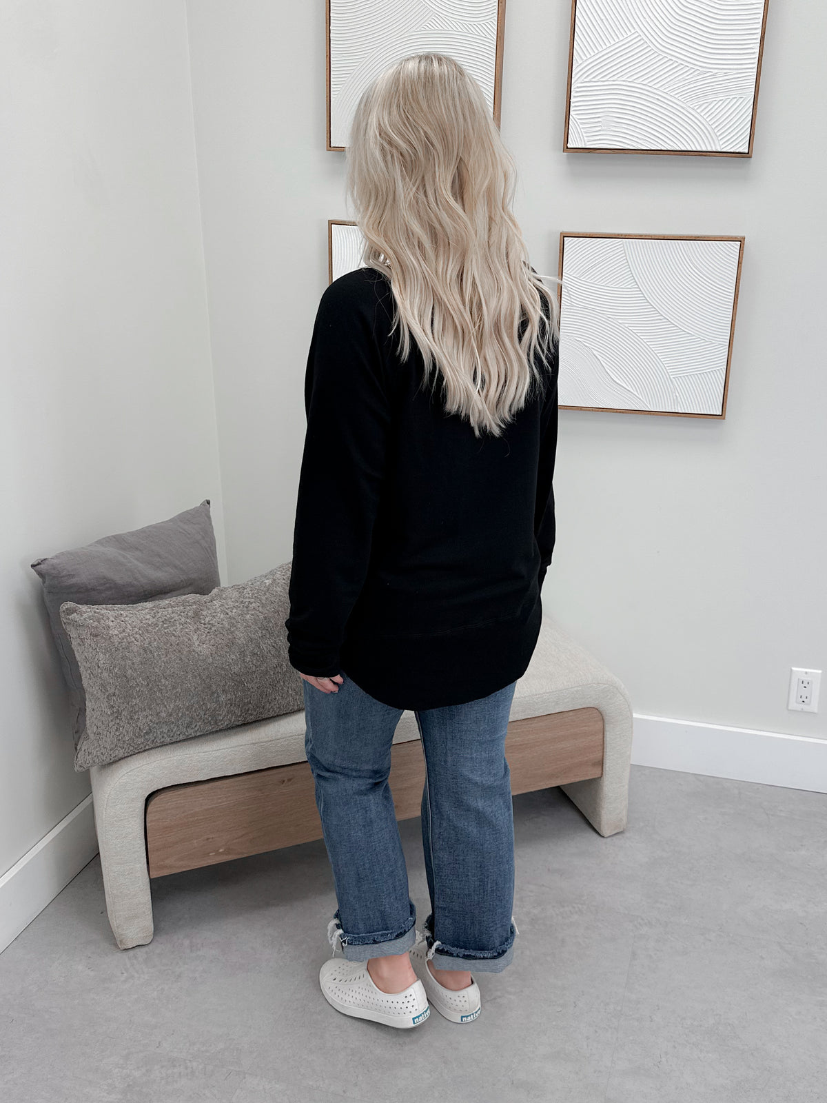 707 Long Sleeve in Black by Twenty Nine The Label