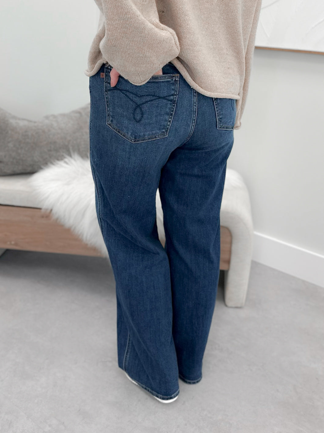 Headliner High Waist Baggy Jeans by Judy Blue