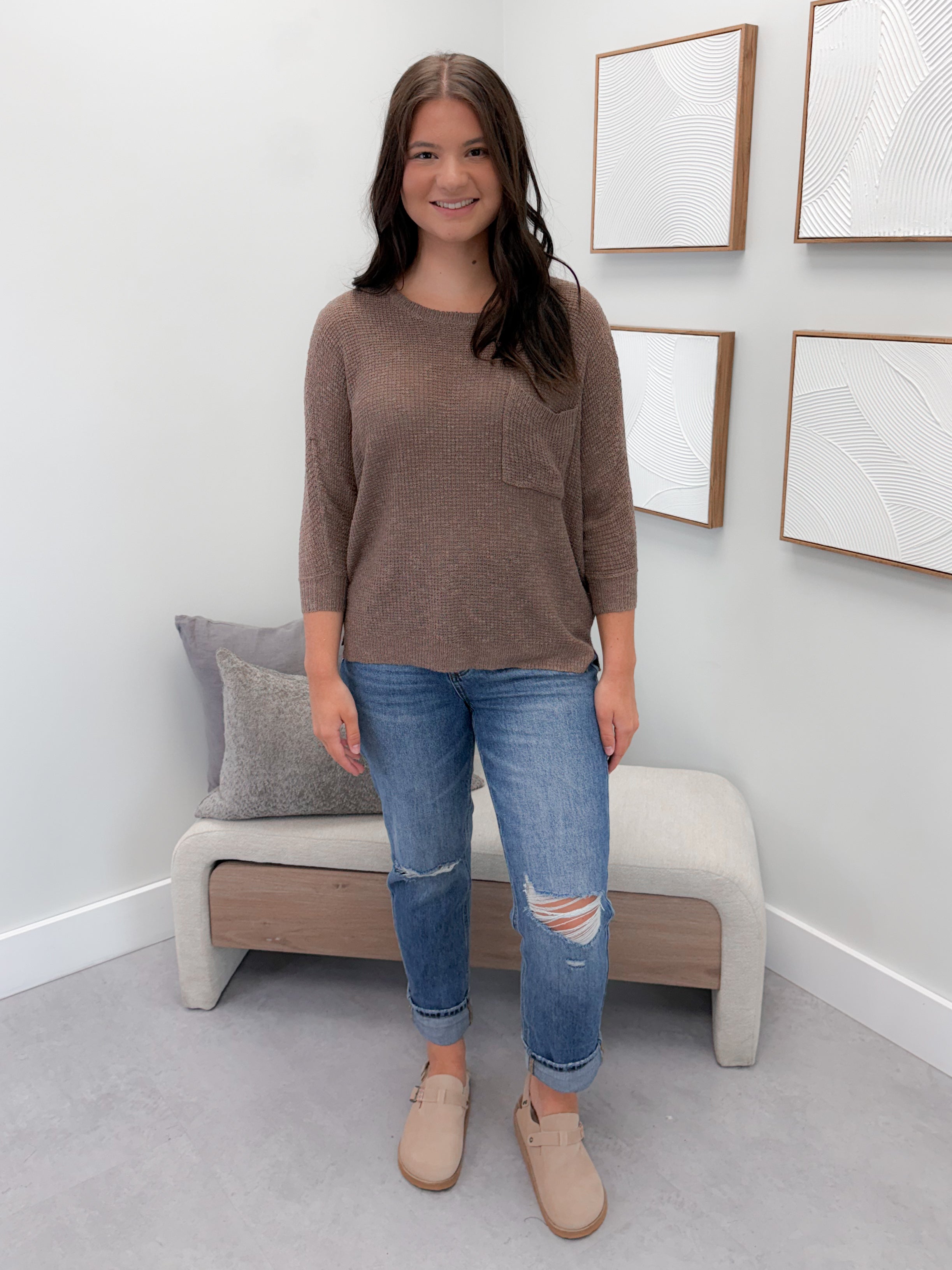 Luna Sweater in Cocoa