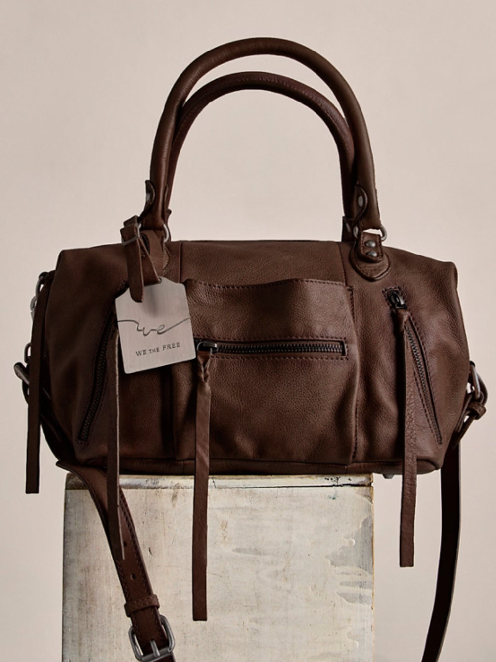 We The Free Baby Emerson Tote Bag in Espresso by Free People