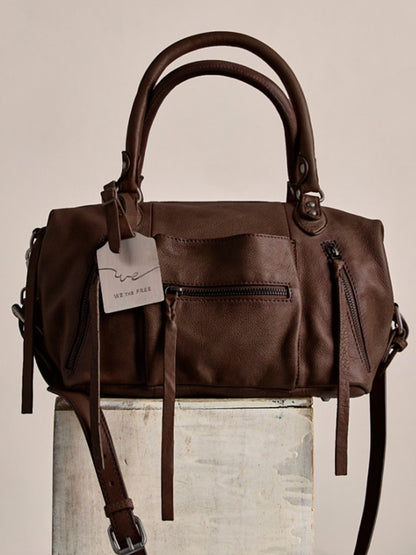 We The Free Baby Emerson Tote Bag in Espresso by Free People