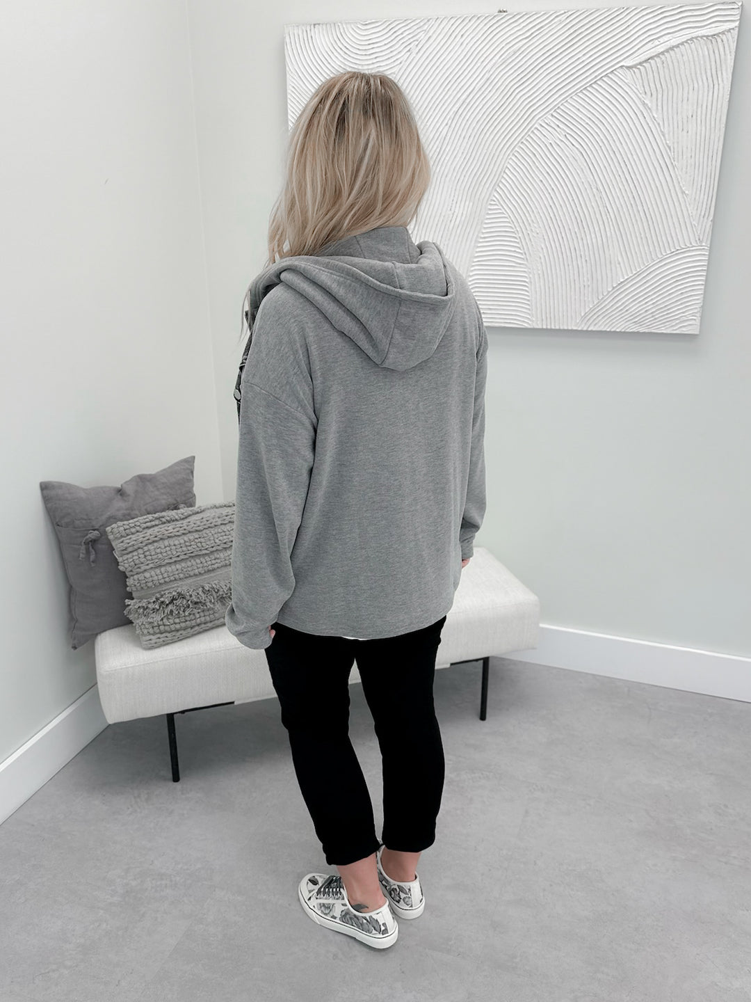River Layered Jacket in Grey/Acid Black