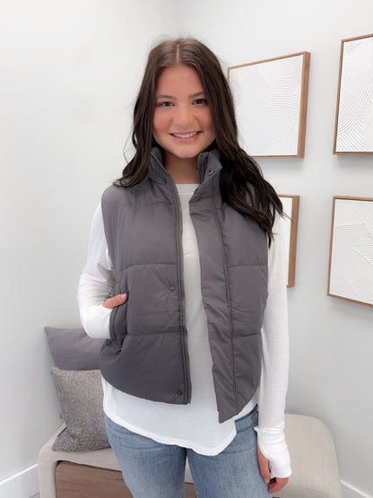 Kara Vest in Grey