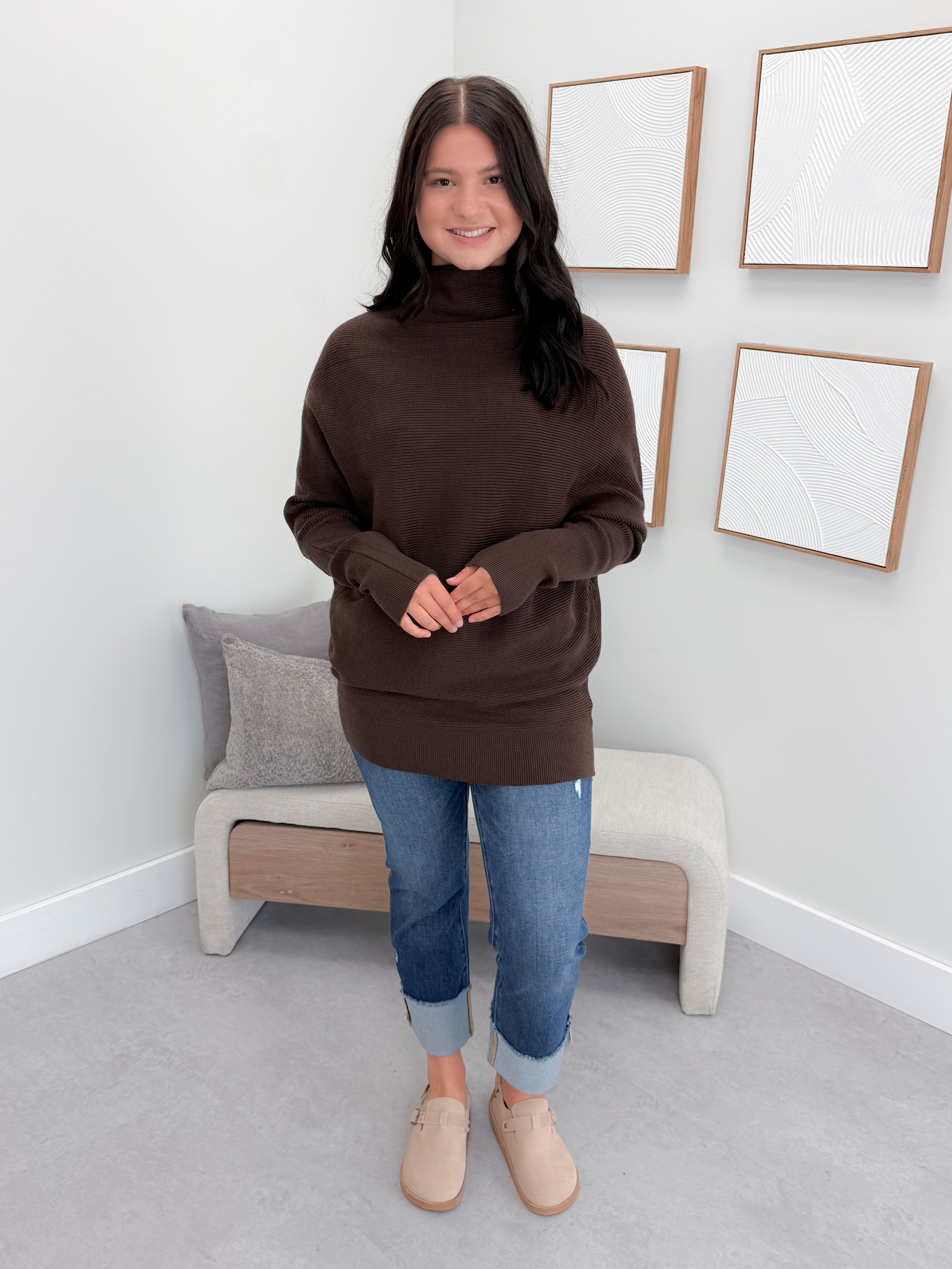 1129 Sweater in Espresso by Twenty Nine The Label