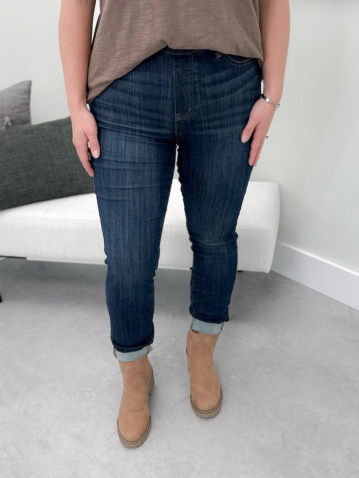 Pull On Jeans in Dark Wash by Judy Blue