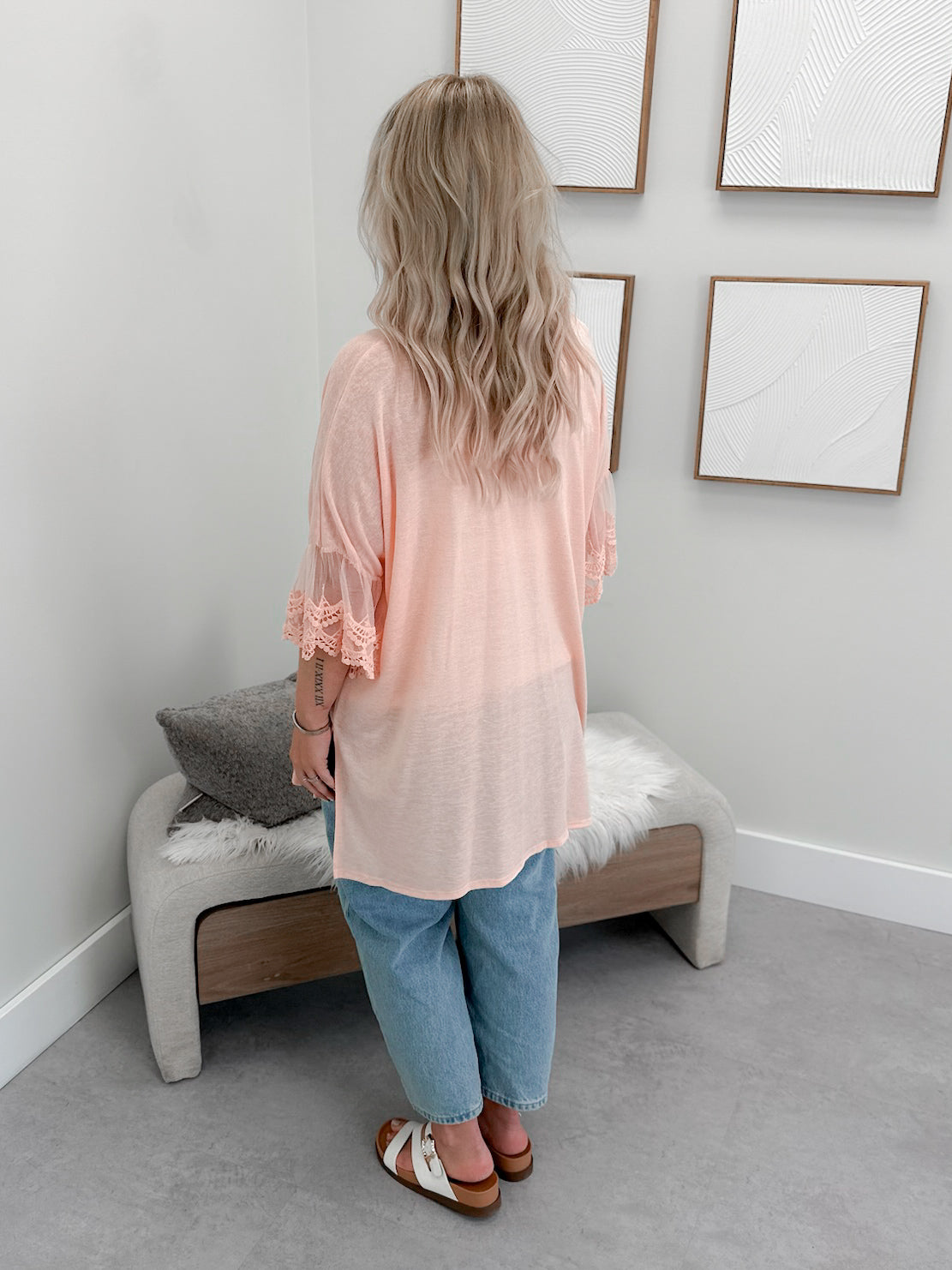 Marisol Cardigan in Peach