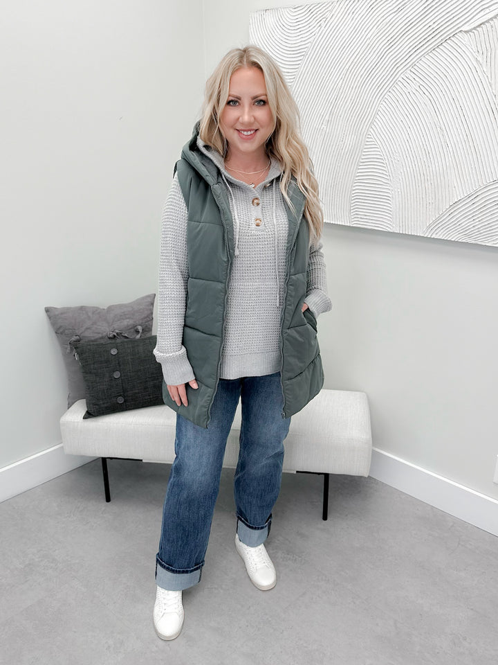 Tatum Vest in Drizzle