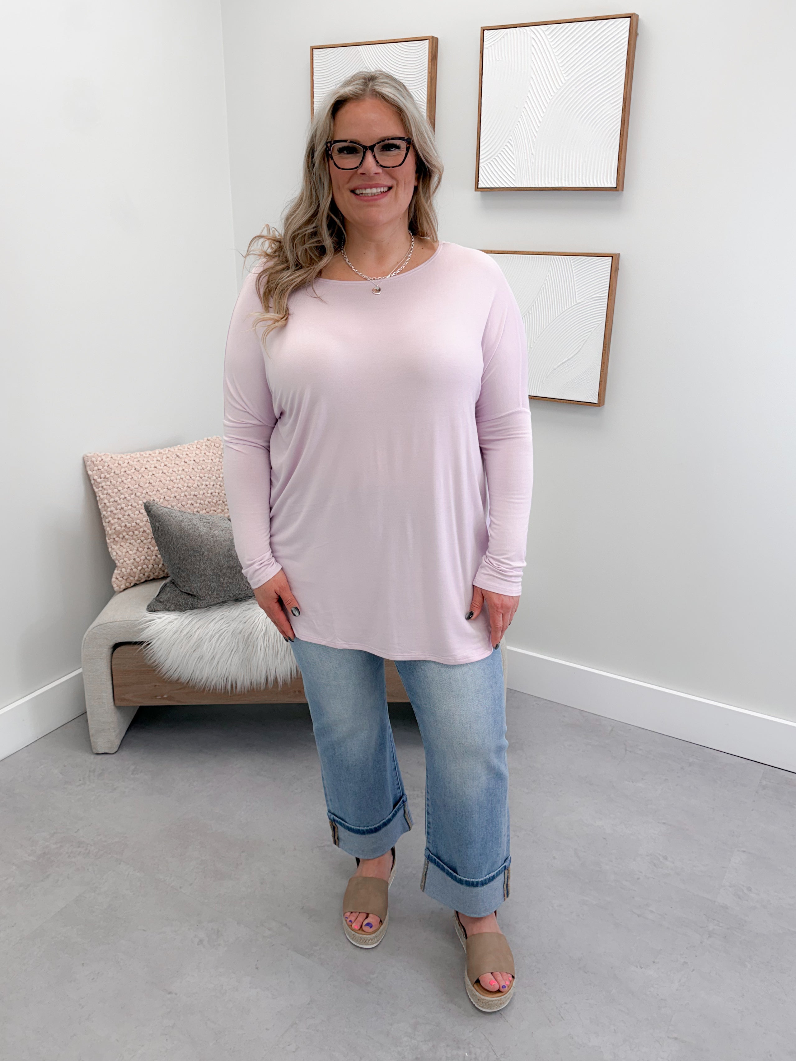 906 Long Sleeve by Twenty Nine The Label in Lavender