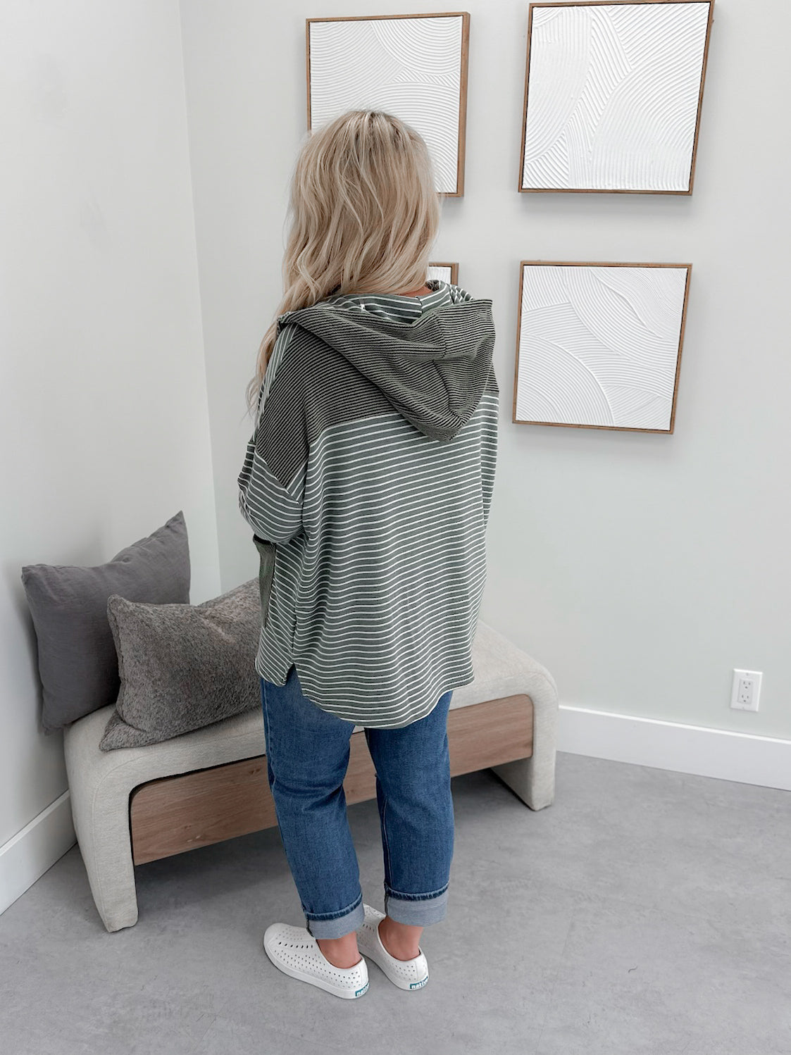 Maisy Button Up in Olive