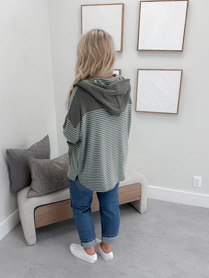 Maisy Button Up in Olive
