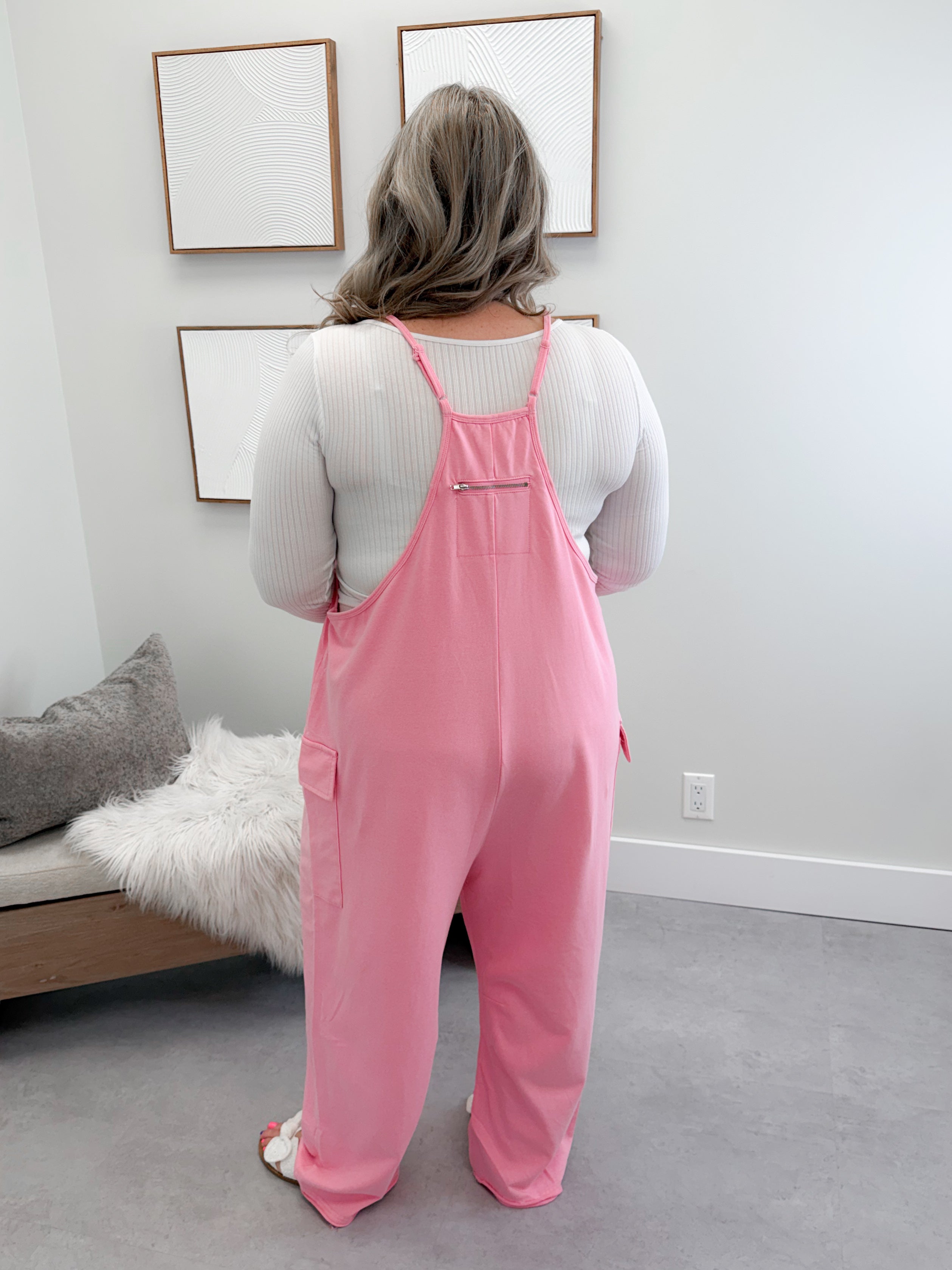 Rowan Jumpsuit in Washed Pink