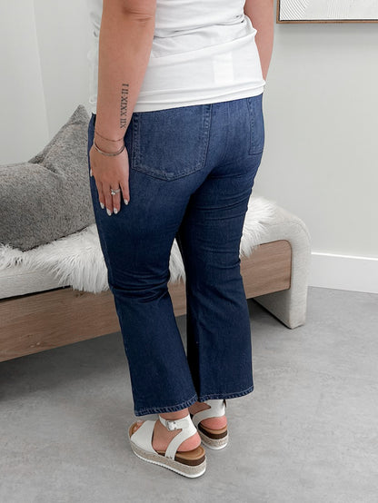Hanna "Zenim" Cropped Comfy Flare Jeans