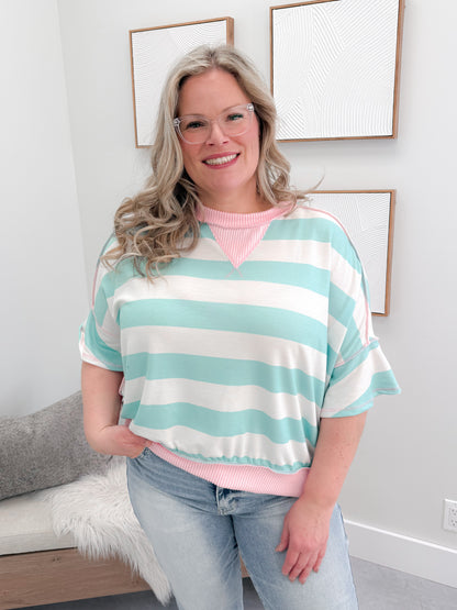 Clover Mixed Media Tee