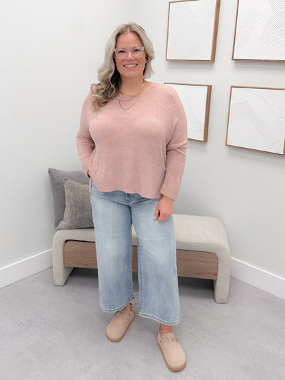 Sheri  Sweater in Mauve