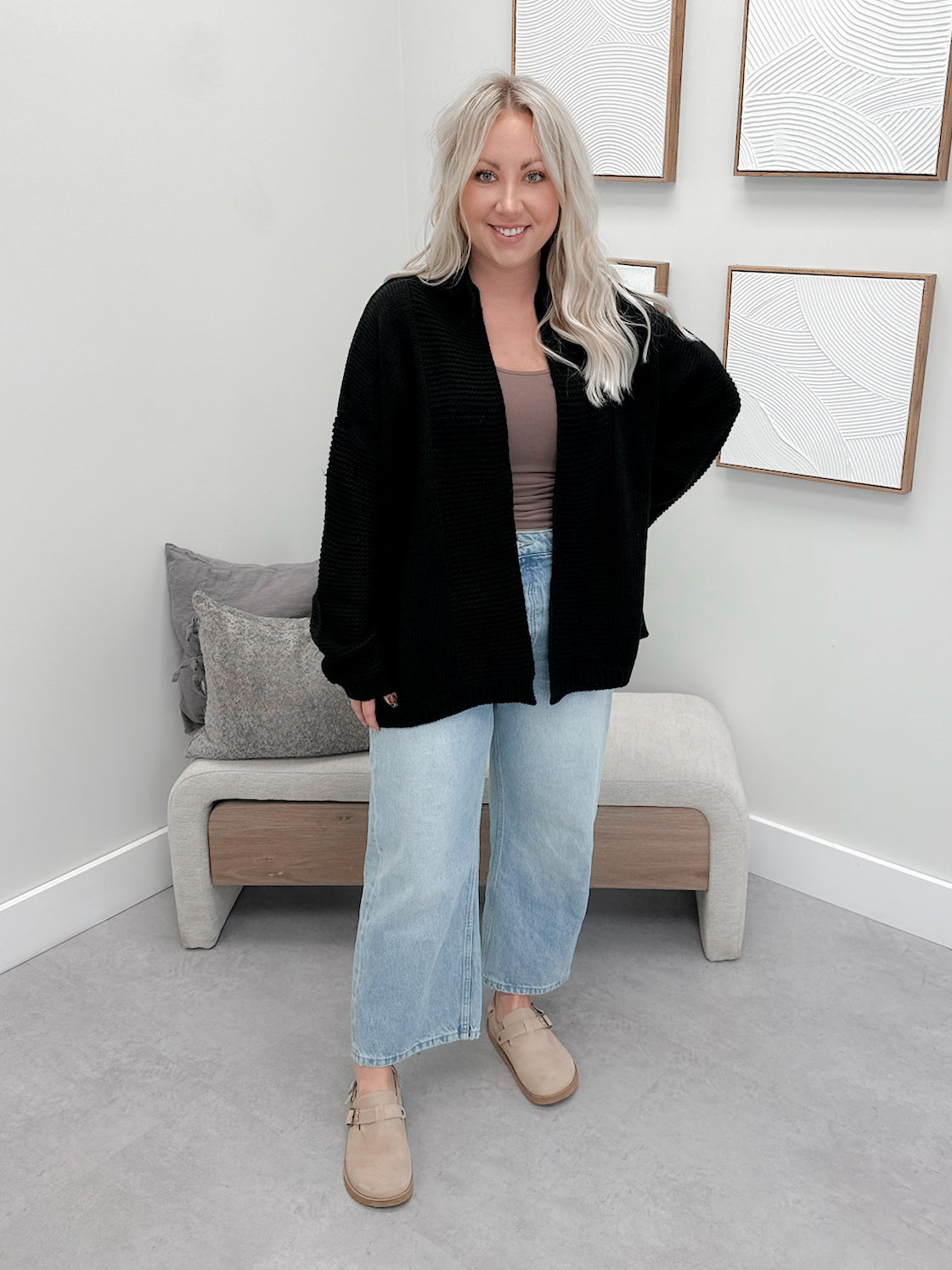 Oversized Cardigan in Forever Yours by Ampersand Ave