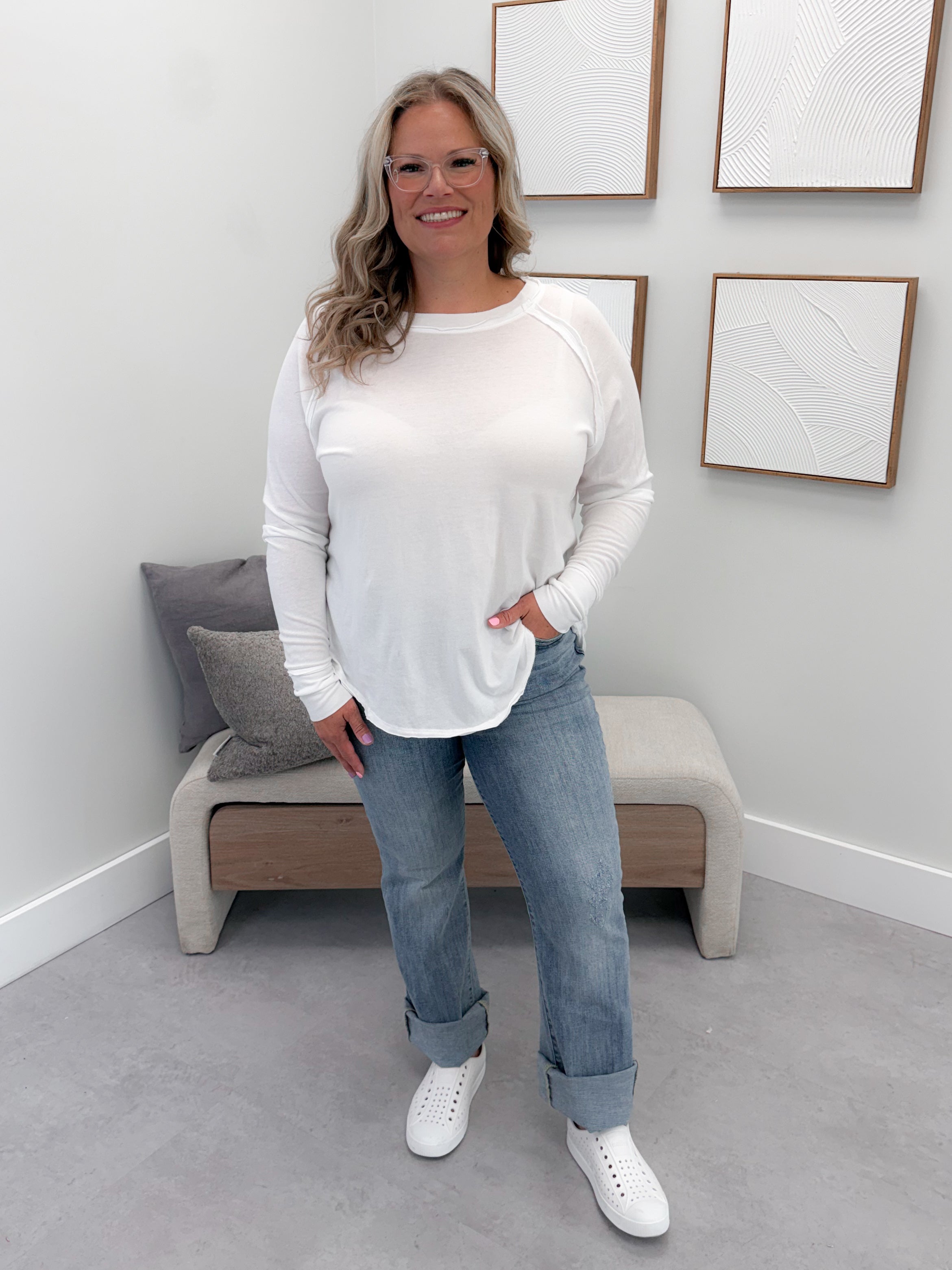 Harlyn Long Sleeve in Cloud