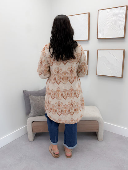 Sonoma Fleece Jacket in Aztec Creme Brûlée
