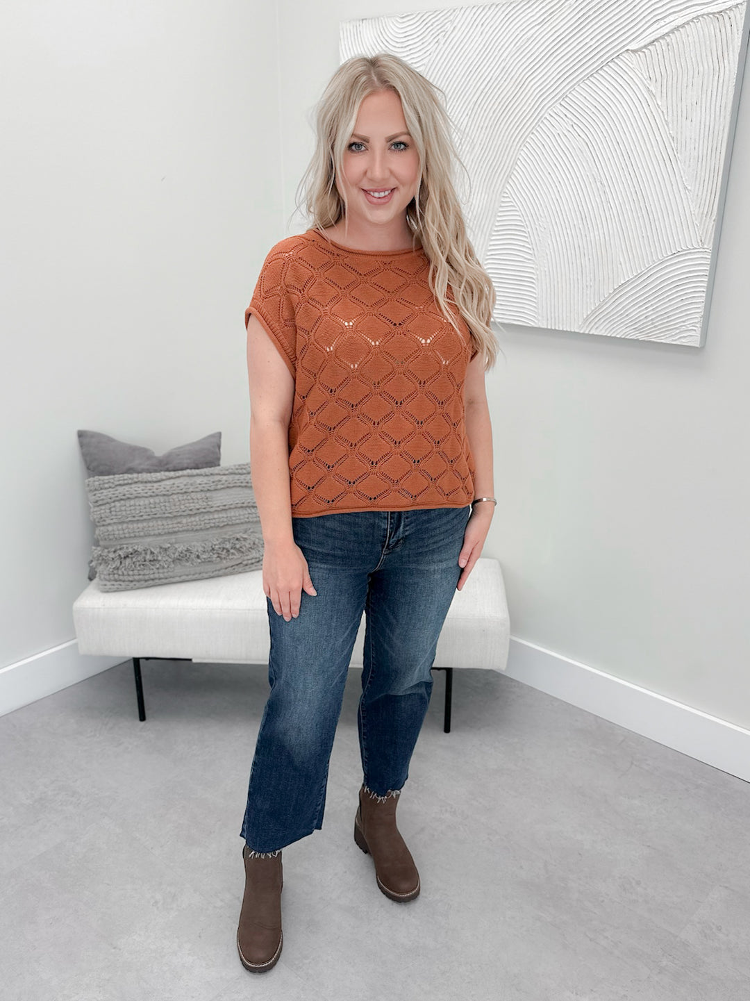 Rudie Sweater in Pumpkin