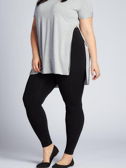 Curvy Bamboo Full Length Leggings by C'est Moi