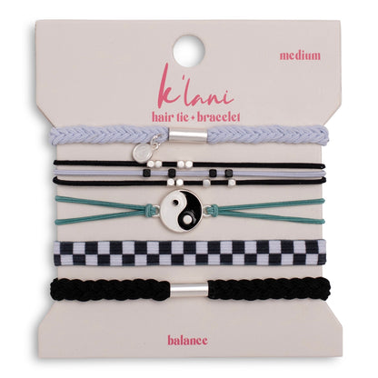 Balance Hair Tie Bracelet Set by K'lani