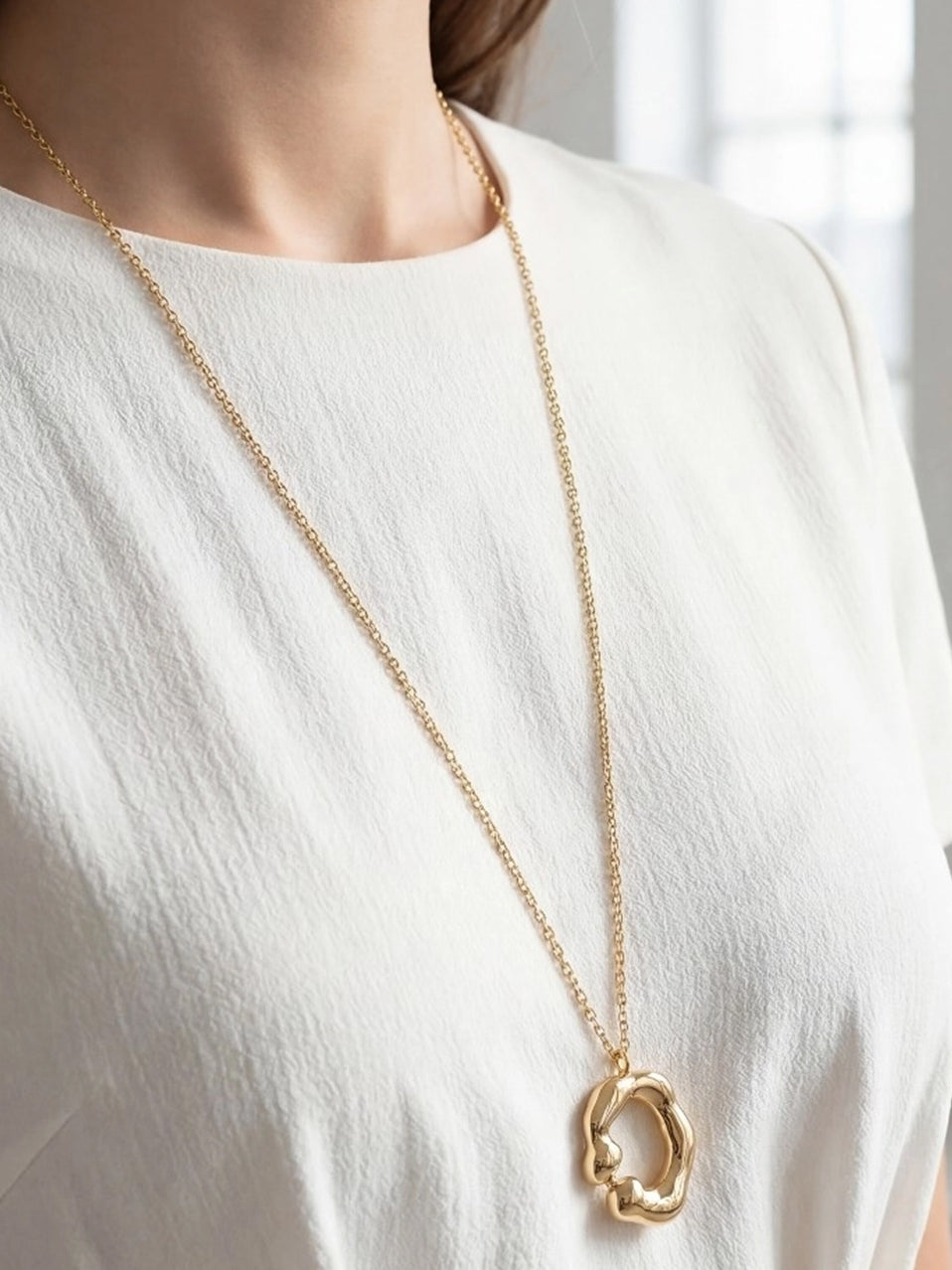 Sea Pendant Long Necklace