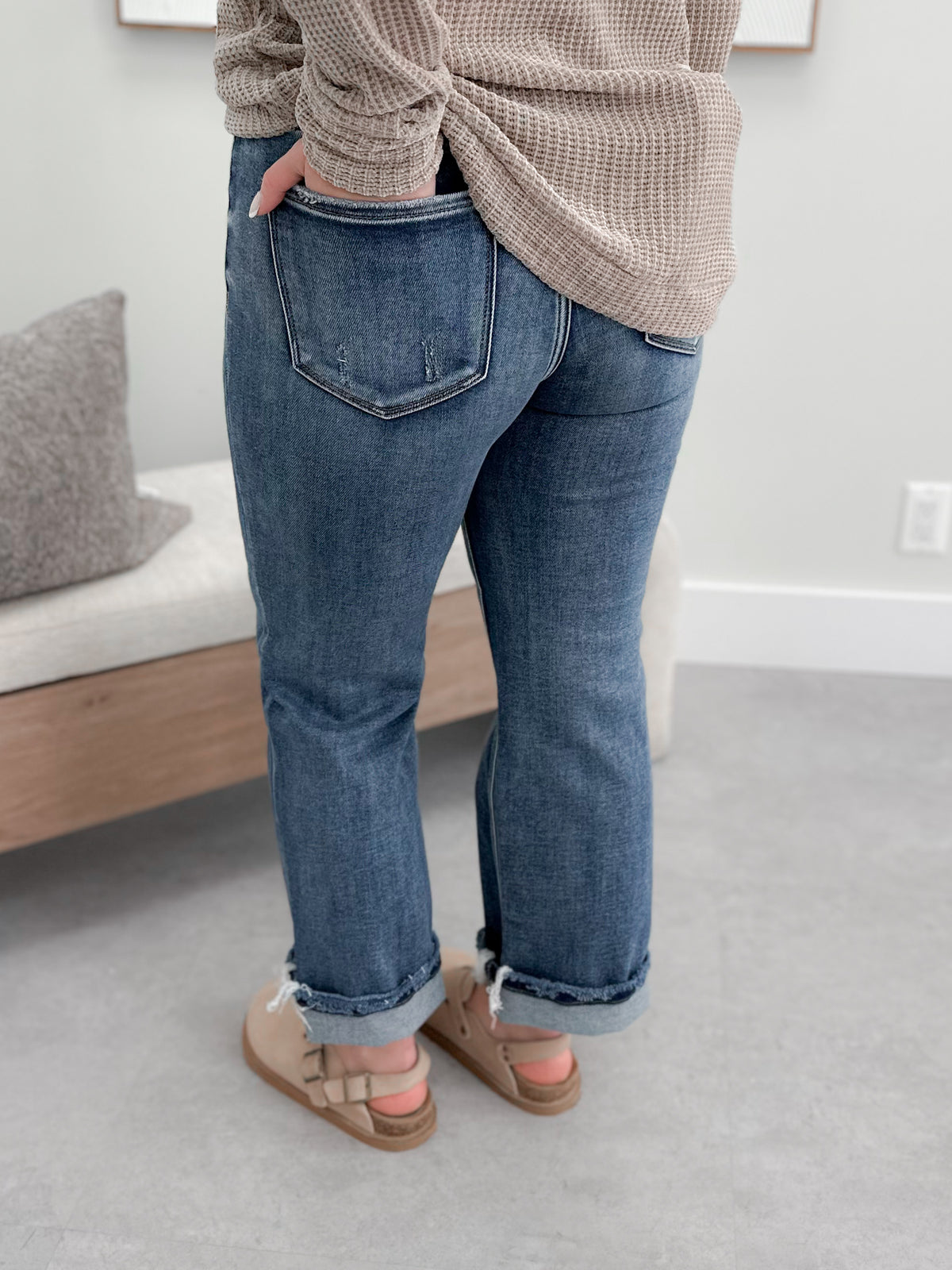 Alora Mid Rise Tummy Control Jeans by Risen