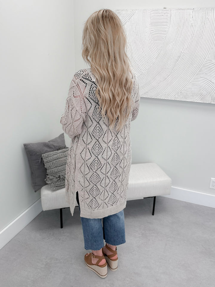 Fernsby Cardigan in Taupe