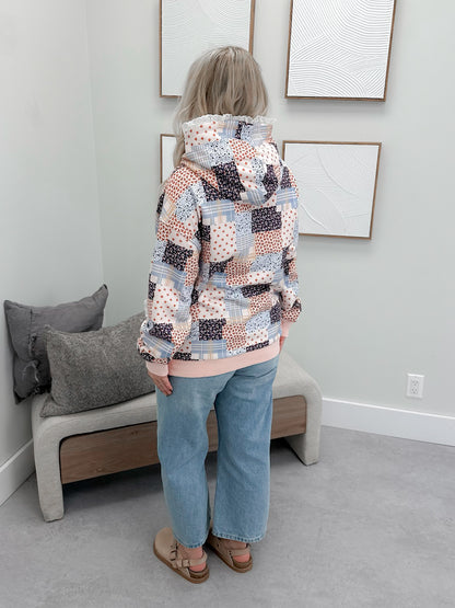 Everywhere Hoodie in Patchwork Lace by Ampersand Ave
