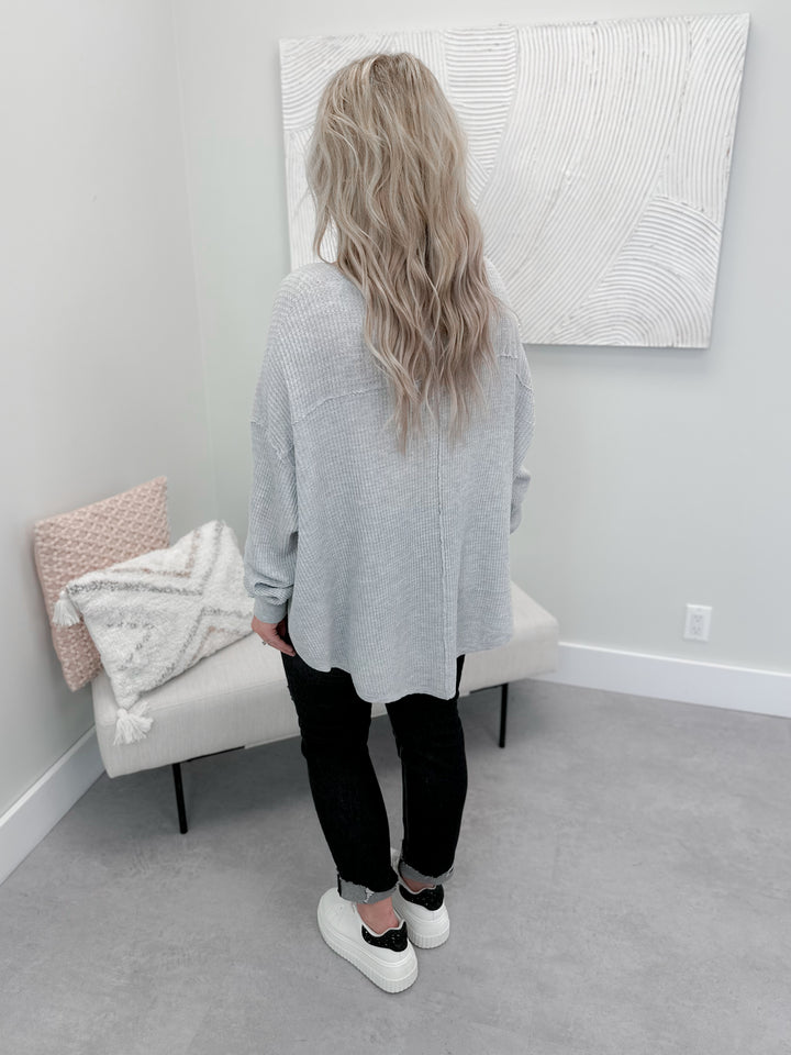 Adeline Thermal Long Sleeve in Grey