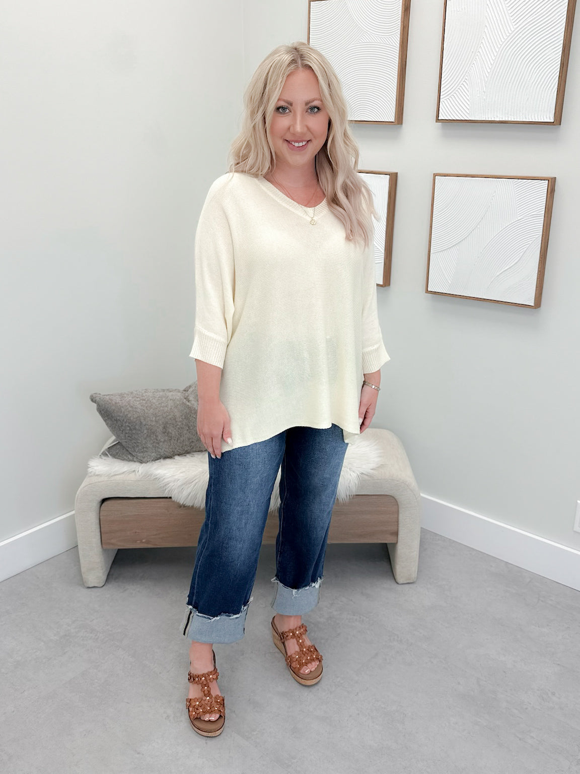Gabby Sweater in Buttermilk