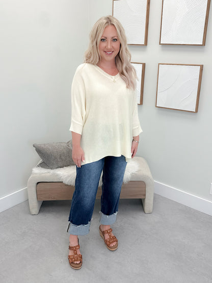 Gabby Sweater in Buttermilk