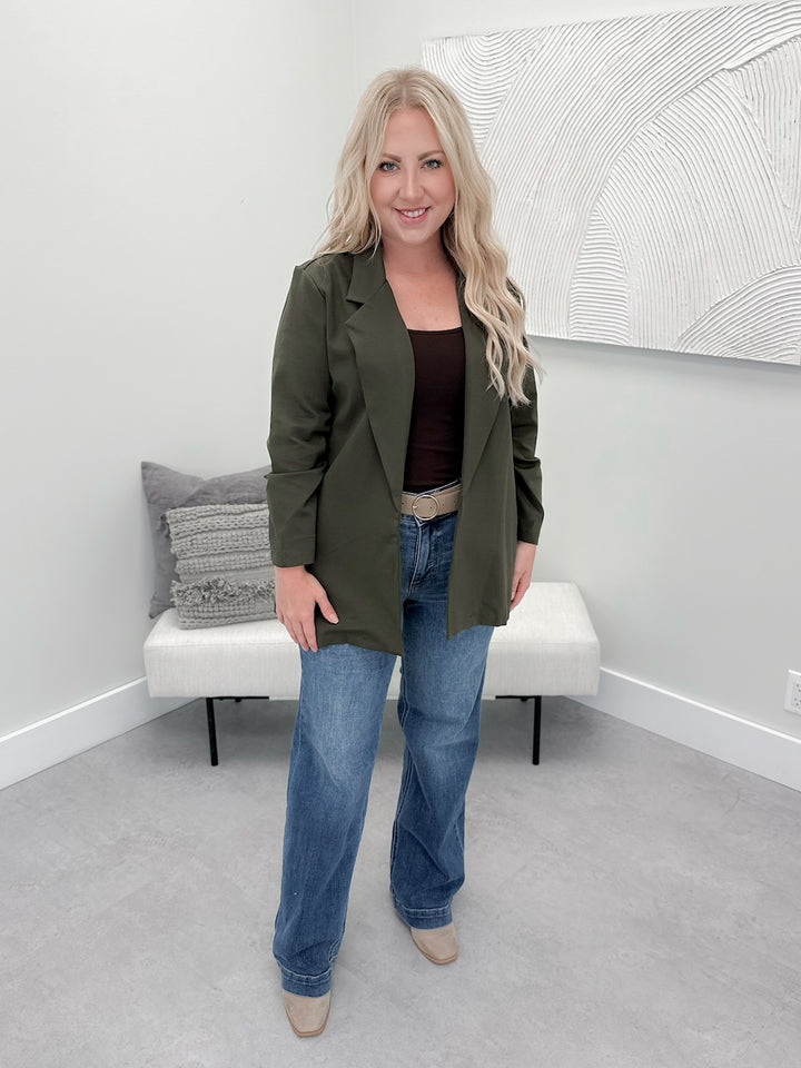 Bronwen Blazer in Olive