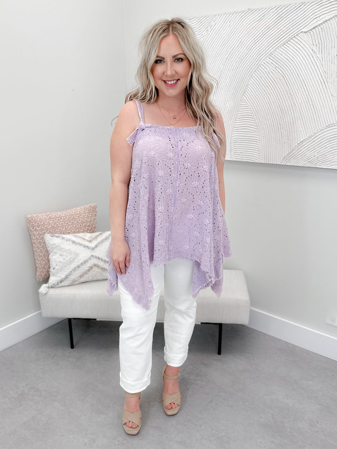 Vienna Tank Top In Lilac